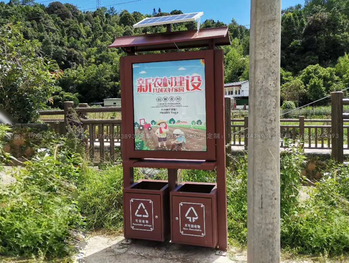 廣告位垃圾桶三（可加太陽能、滾動系統(tǒng)）